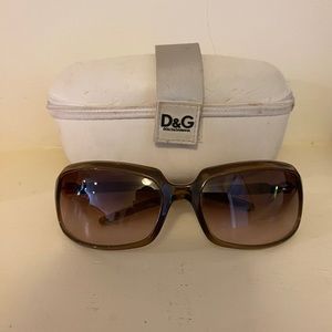 Brown/beige Dolce & Gabbana sunglasses. Like new